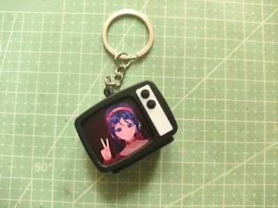 米塔miside周边钥匙扣同人小电视机配饰发光发声趣味礼物