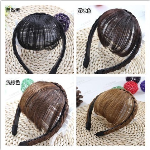 汇美假发刘海隐形麻花辫空气刘海无痕假刘海带发箍很薄逼真头帘在类目 美发护发/假发, 假发, 刘海片中 - 来自Buy2taobao.com提供专业的淘宝代购服务