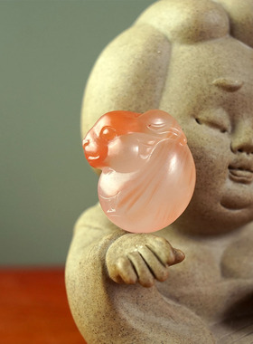 兔子挂坠南红玛瑙男女雕刻