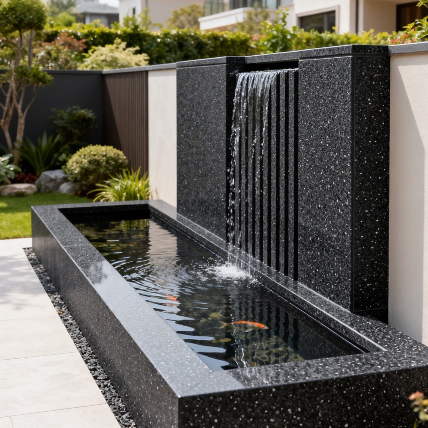 别墅庭院户外石材流水喷泉鱼池造景露台风水缸欧式招财摆件定制