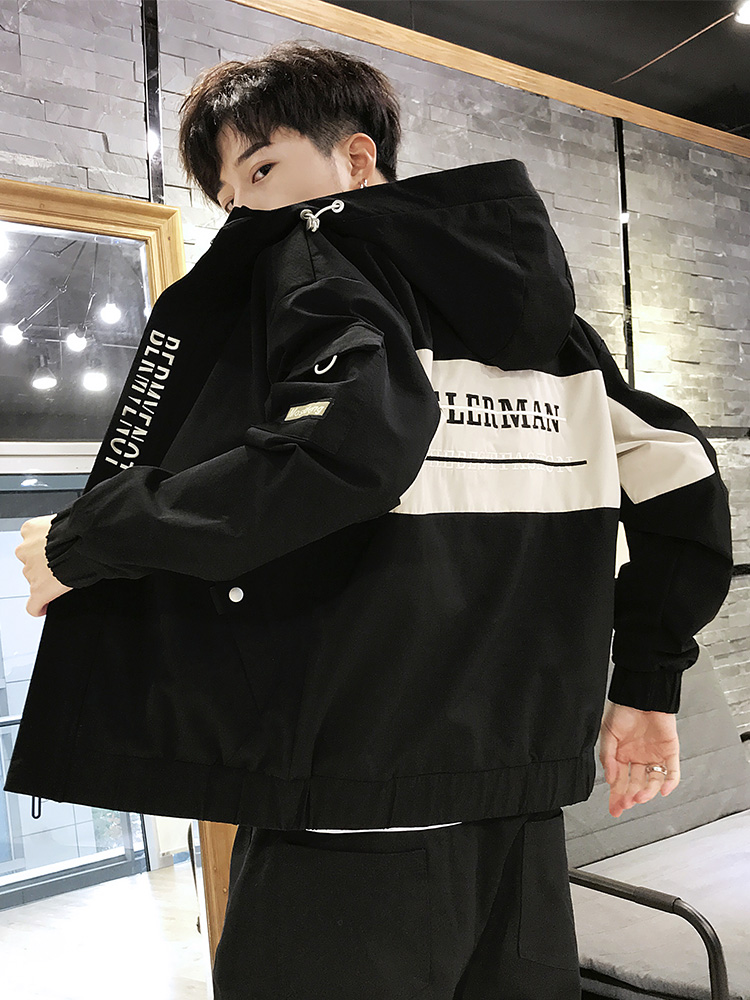 男外套春秋季2019新款韩版潮流百搭上衣服ins工装青少年冬装夹克|ruв категории Мужская одежда, пиджак - от Buy2taobao.com для оказания профессиональной услуги покупки агента Taobao