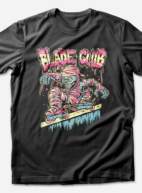 BLADE CLUB「滑行怪物」  Evil Roller No.23 轮滑纯棉运动T恤