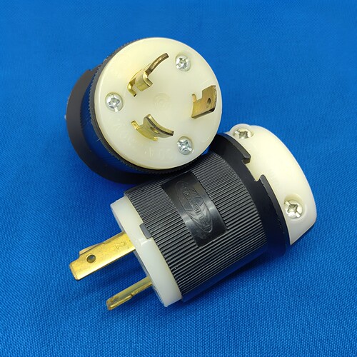 原装荷宝30A250V黄铜电源三插头