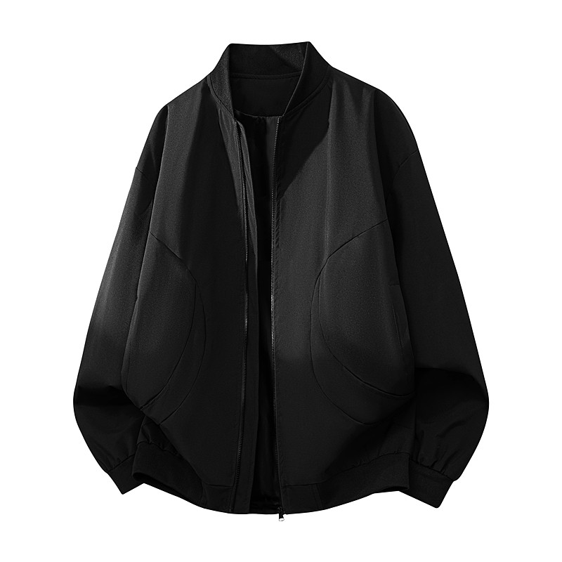 Men's Slim Jacket Fashion Solid Color Winter Jacket图片