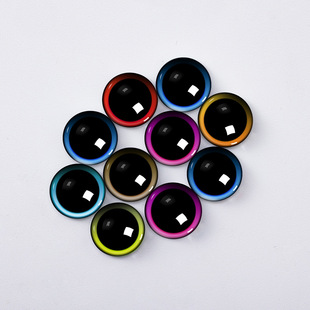 玻璃立体闪光水晶眼睛金葱TY眼睛毛绒diy玩具配件眼珠动物仿真眼