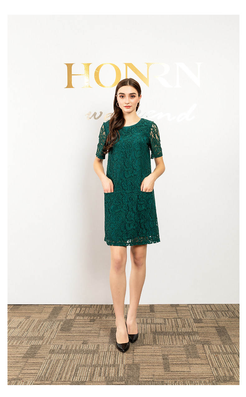 红人专柜正品夏季女装hb250l111时尚纯色连衣裙商场同款hb25ol111