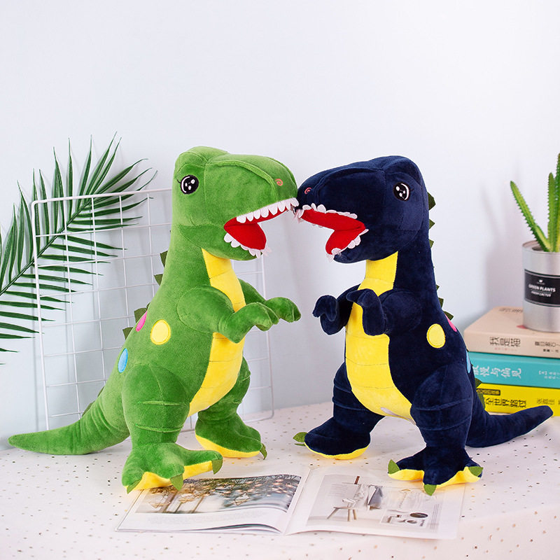 新款恐龙公仔毛绒玩具霸王龙恐龙当家可爱男孩儿童节生日礼物批发