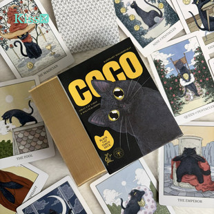 【现货】进口正版 可可黑猫塔罗牌 Coco Tarot