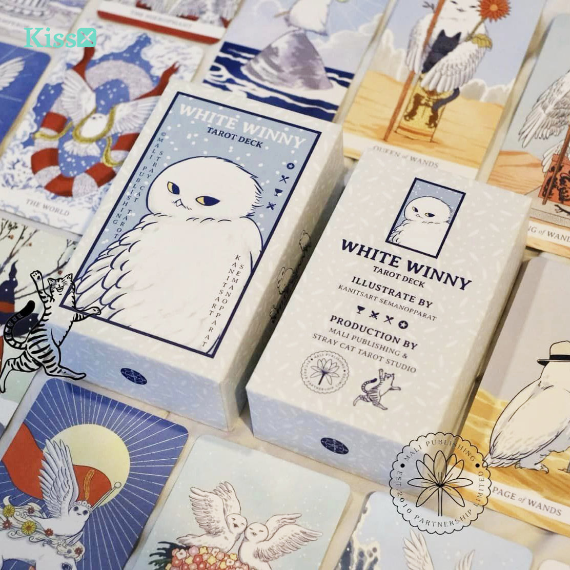 【现货】进口正版 白猫头鹰雪鸮塔罗牌 White Winny Tarot