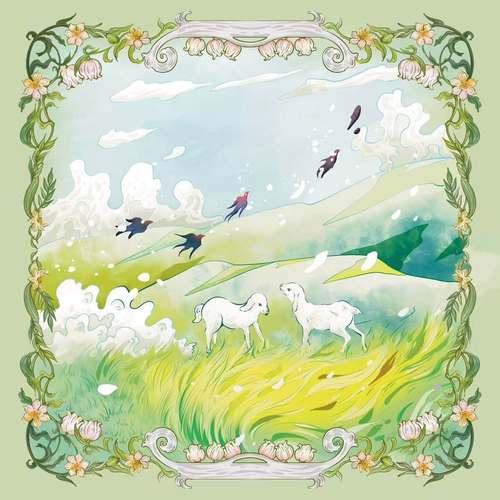 流云草原绒桌布70CM丽丝绒塔罗牌神谕卡绒桌布