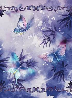 凝夜紫蝶绒桌布70CM丽丝绒塔罗牌神谕卡绒桌布