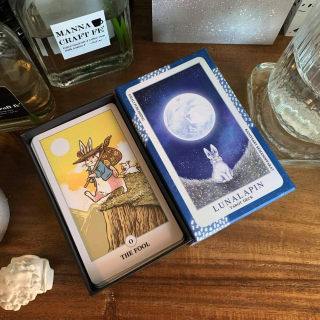 【现货】进口正版 月下兔子塔罗牌 Lunalapin Rabbit Tarot卡罗牌