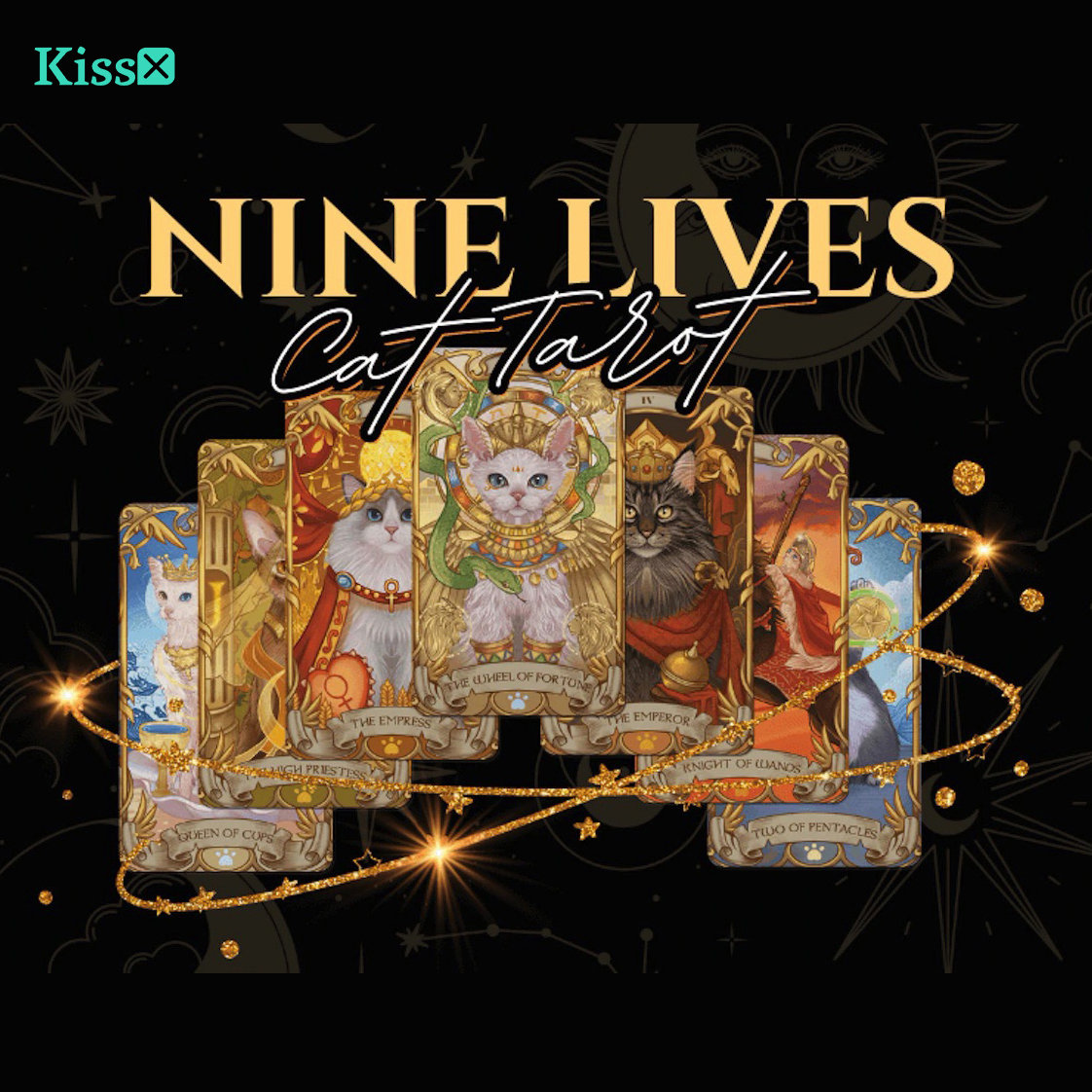【现货】进口正版 九命猫塔罗牌 Nine Lives Cat Tarot
