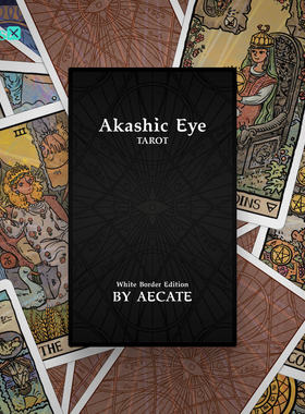 【现货】原创正版 卡西之眼塔罗牌 Akashic Eye Tarot 白边框版