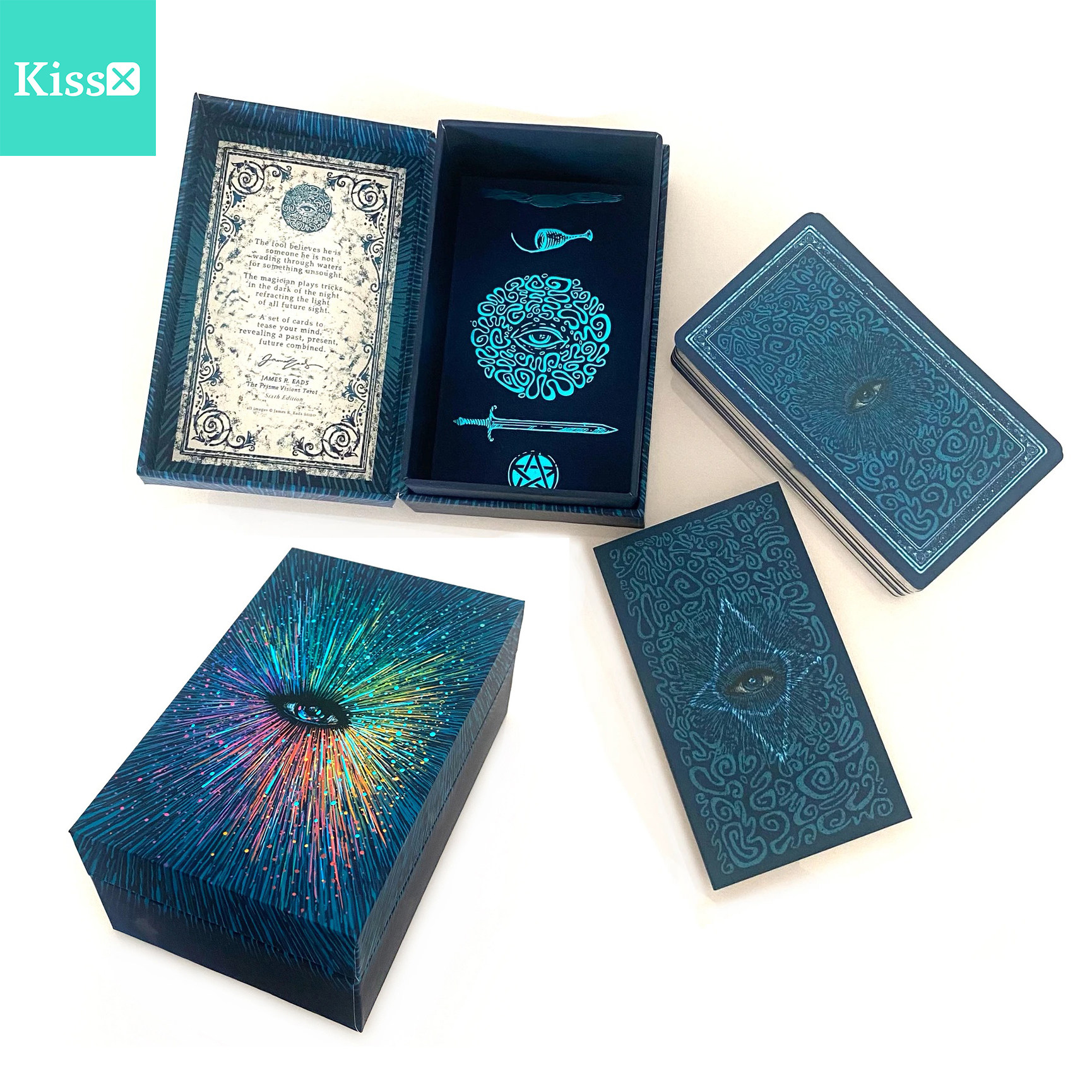 【现货】进口正版 棱镜塔罗牌第七版镀银边 Prisma Visions Tarot
