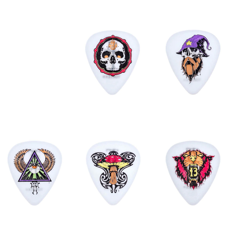 Dunlop邓禄普 BL115T铁盒吉他拨片盒5片套装0.73吉他弹片盒装