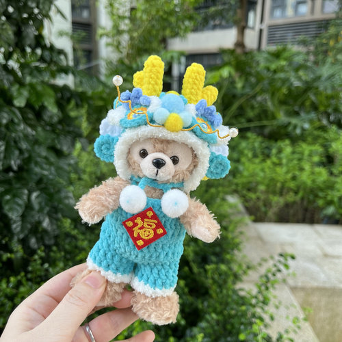 迪士尼olu奥乐米拉站姿坐姿冰箱贴钥匙扣挂件娃衣醒狮龙娃衣着替