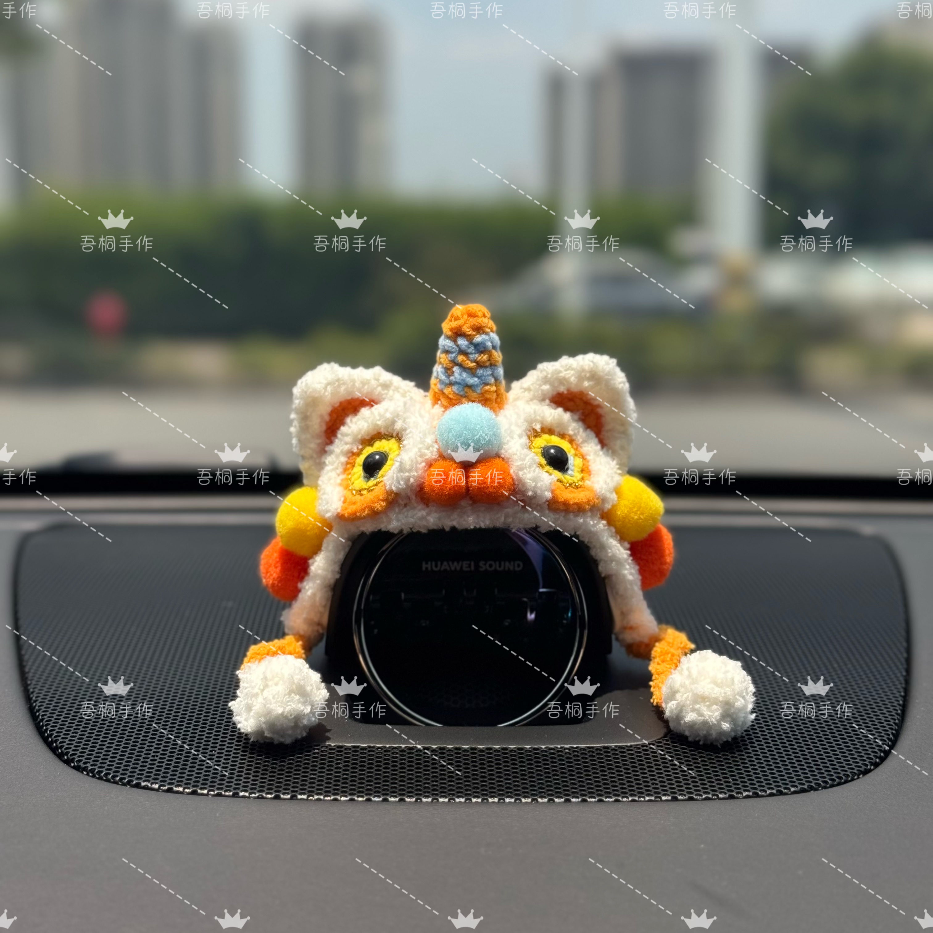 问界智界享界尚界小艺手工醒狮帽