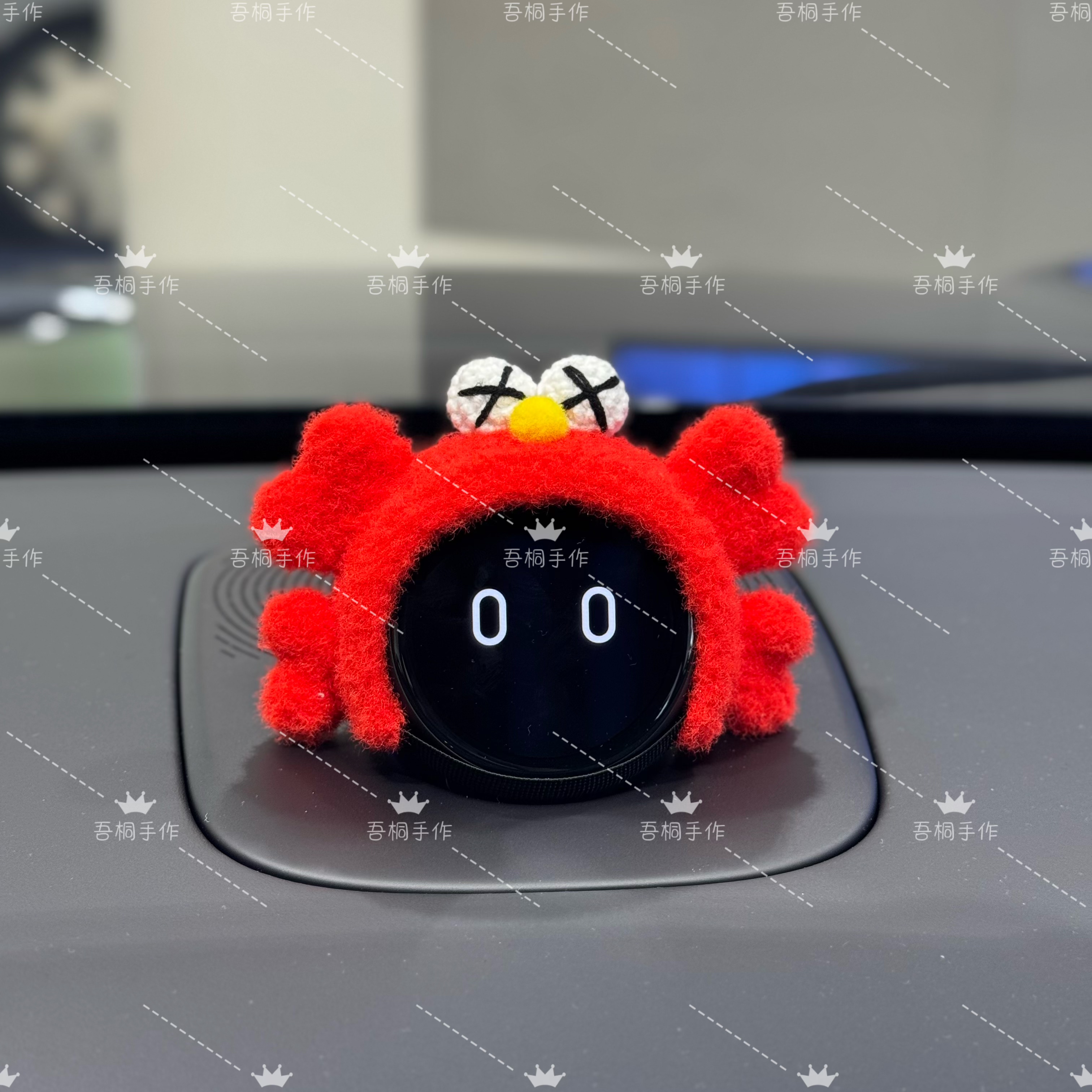 原创蔚来nomi机器人手工螃蟹帽子