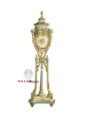 纯手工彩绘雕花金箔欧式风装饰品
