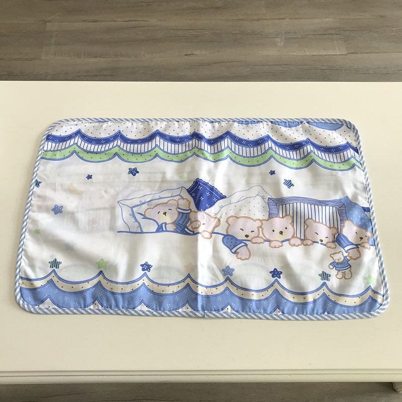 全棉拉链款儿童卡通枕套 幼儿园枕头罩纯棉30*50包边枕套38*58cm