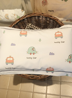 秋冬保暖全棉磨毛儿童枕套 纯棉厚款35.55幼儿30*50枕头罩40.60