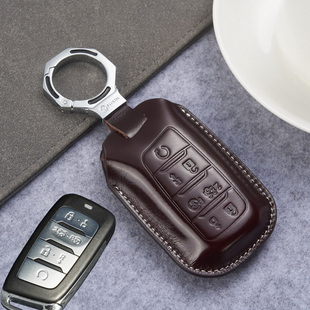适用于长安cs35plus钥匙套真皮2021款cs85cs95改装cs75cs55钥匙包