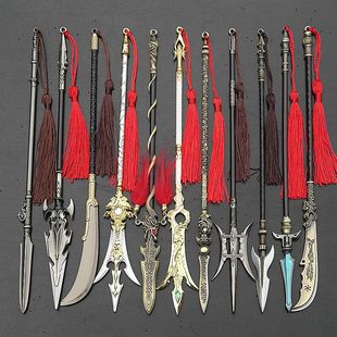 西劫杨戬项羽霸王枪破魂关云长林冲罗成吕布赵云颜良手办武器模型