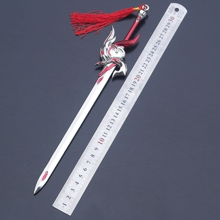 荣耀英雄武器李白凤求凰青莲剑赵云杨戬兵器模型道具