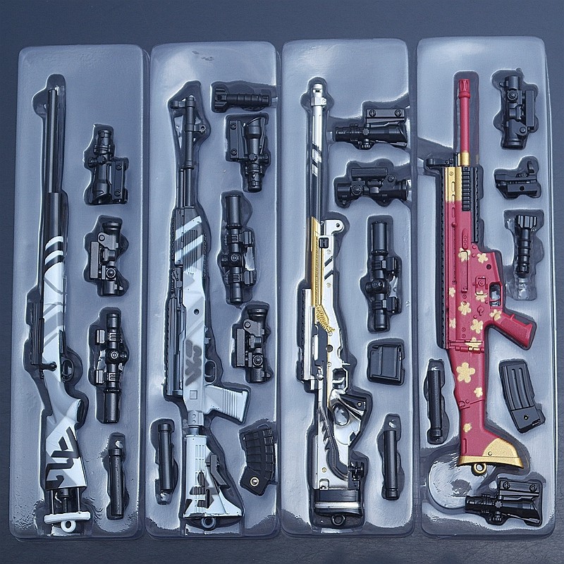 绝地大逃杀武器龙骨模型钥匙扣