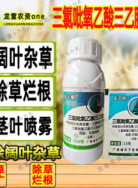 宏千帆三氯吡氧乙酸三乙胺盐藤类小灌木阔叶草藤类蕨类烂根除草剂