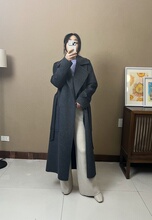 2025秋冬新款女士双面羊绒大衣中长款宽松显瘦羊毛呢外套加厚款