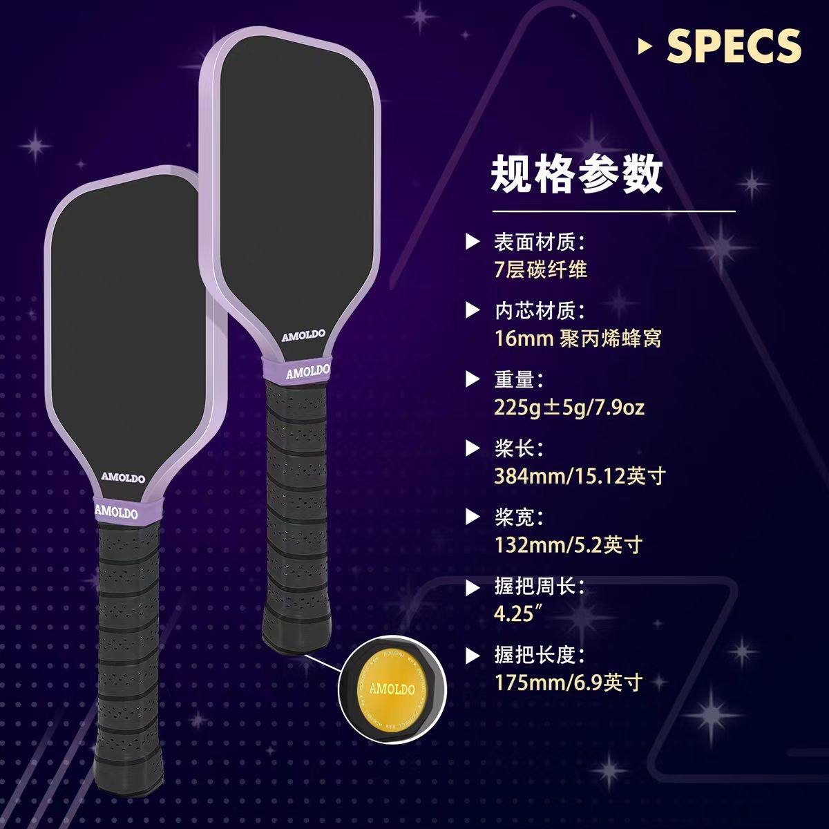 HTPICK2024专业比赛级匹克球拍