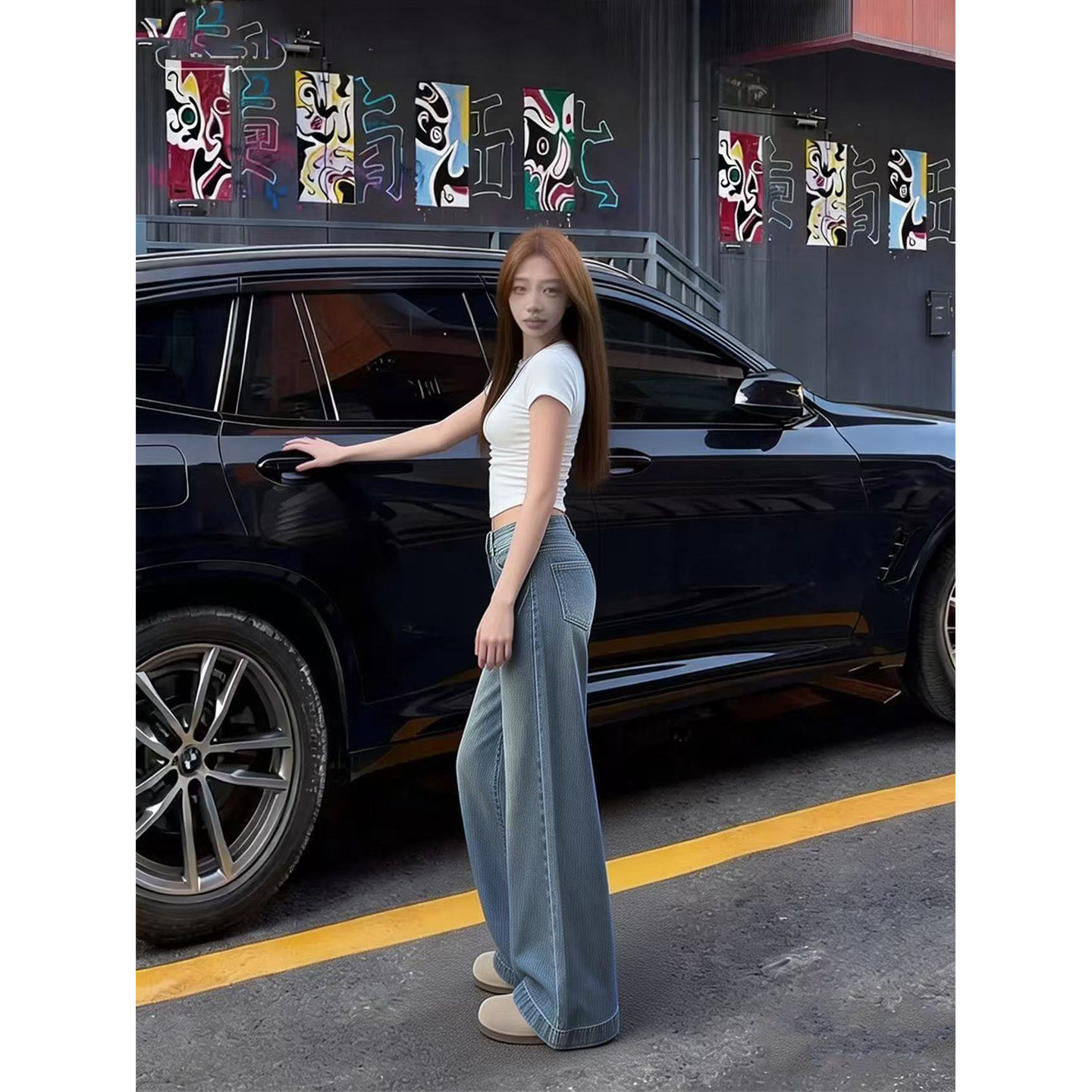 依琳家镶钻爆闪满天星2026春季新款巨好看梨型身材加绒牛仔裤子女,女装/女士精品,牛仔裤,淘宝优惠券,粉丝福利购,淘宝优惠卷