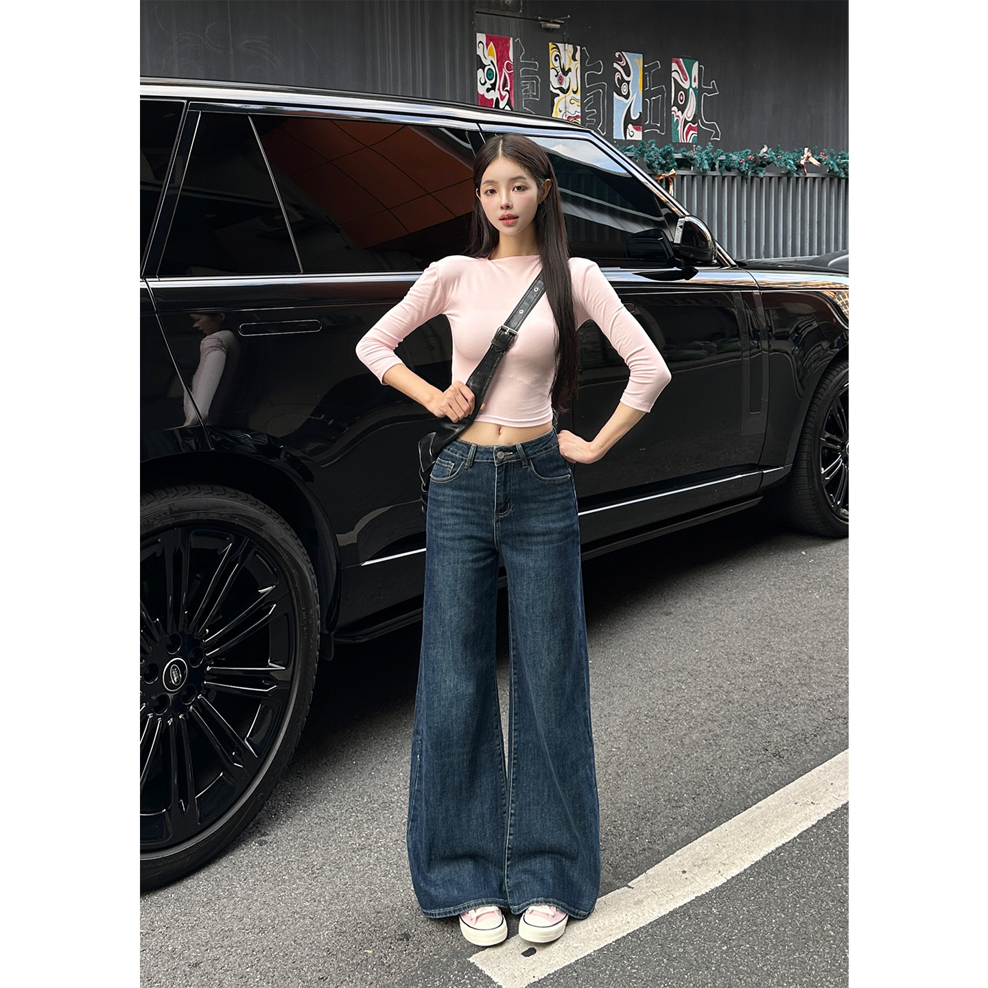 依琳家2025秋冬新款美式牛仔裤