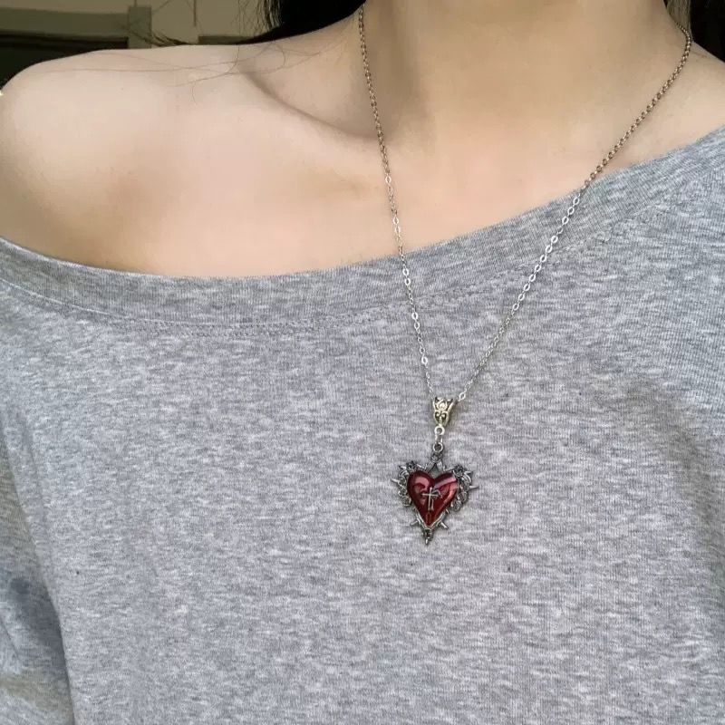 Willa｜新款荆棘之心暗黑风项链个性朋克哥特式小众亚文化毛衣链