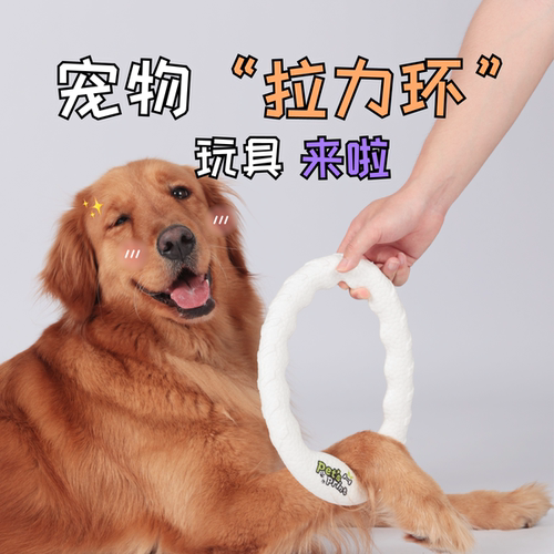 狗狗玩具飞盘咬环拉扯互动耐咬