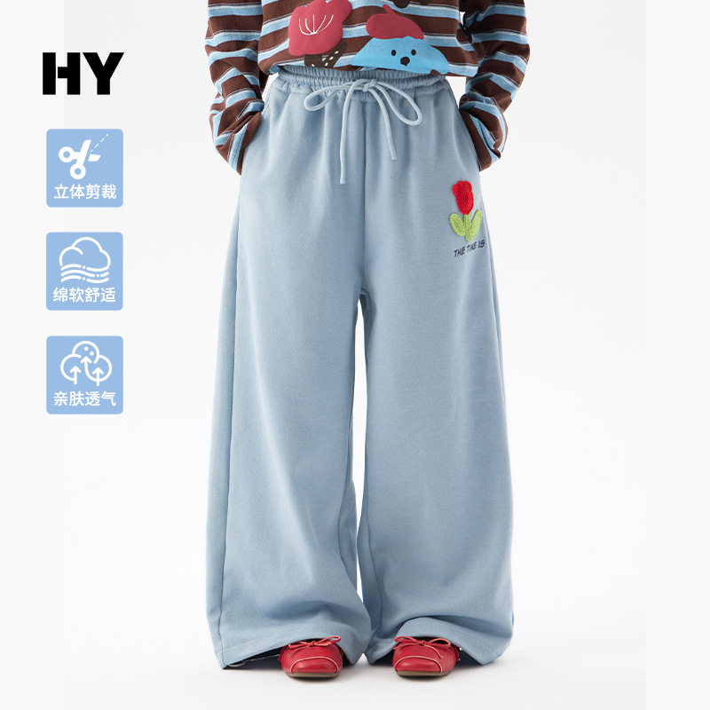 叮羊羊女童裤子新款2026春季洋气儿童运动休闲卫裤中大童直筒裤,童装/婴儿装/亲子装,儿童运动裤,淘宝优惠券,粉丝福利购,淘宝优惠卷