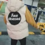 Hồng Kông phong cách mùa thu và mùa đông vest nam ulzzang lỏng tay áo vest xuống vai áo khoác cotton vest nam quần áo - Áo vest cotton áo khoác mùa đông nam hàn quốc