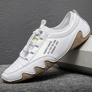 捡漏清仓特价韩版潮鞋真皮百搭运动男鞋夏季透气男士软底休闲皮鞋