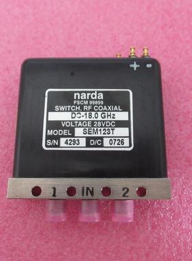 Narda进口 SEM123T DC-18GHz 1W SMA SPDT 单刀双掷 射频同轴开关