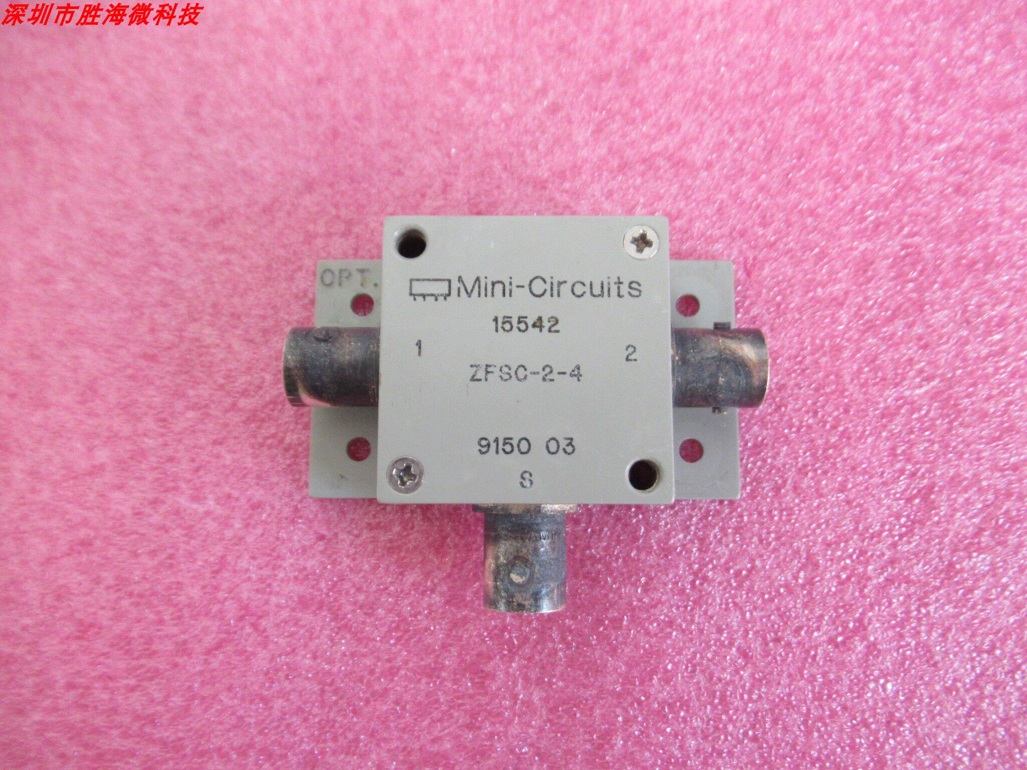 MINI ZFSC-2-4 0.2-1000MHz 1W BNC母 一分二 射频同轴功率功分器