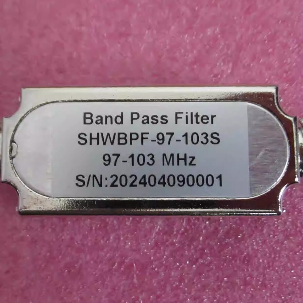 SHWBPF-97-103S 97-103MHz&nbsp;SMA母&nbsp;1W 射频微波 同轴带通滤波器