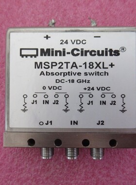 MINI进口 MSP2TA-18XL DC-18GHz 24V SPDT 单刀双掷 射频同轴开关