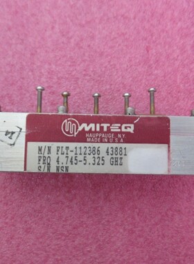 MITEQ进口 中心频率：5GHz 4.6-5.4GHz SMA母 射频同轴带通滤波器