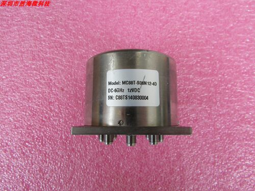 MC88T-S06N12-4D DC-6GHz 12V SP8T SMA 射频微波同轴开关