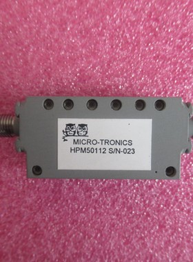 全新MICRO-TRONICS HPM50112 6.4-20GHz SMA母 2W 射频高通滤波器