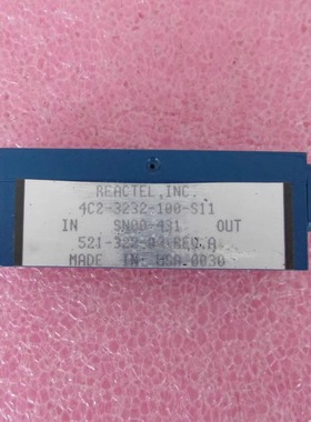 REACTEL 中心频率3.232GHz 3.17-3.27GHz SMA母 射频带通滤波器