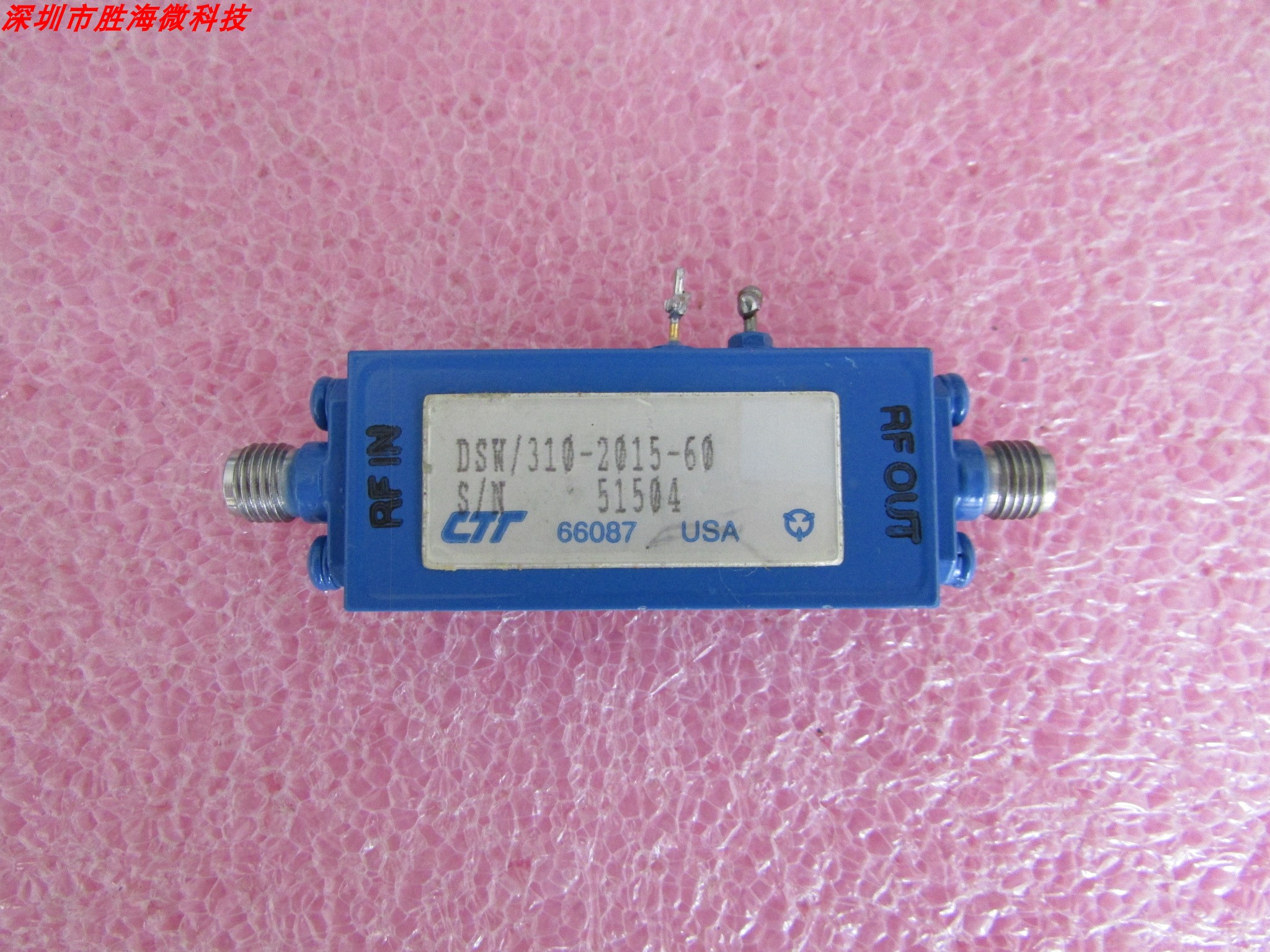 CTT DSW/310-2015-60 35dB 18dBm 2.92mm 12V 射频高频放大器