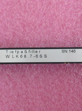 WI进口 WLK68.7-6SS DC-68.7MHz SMA母 射频微波同轴低通滤波器